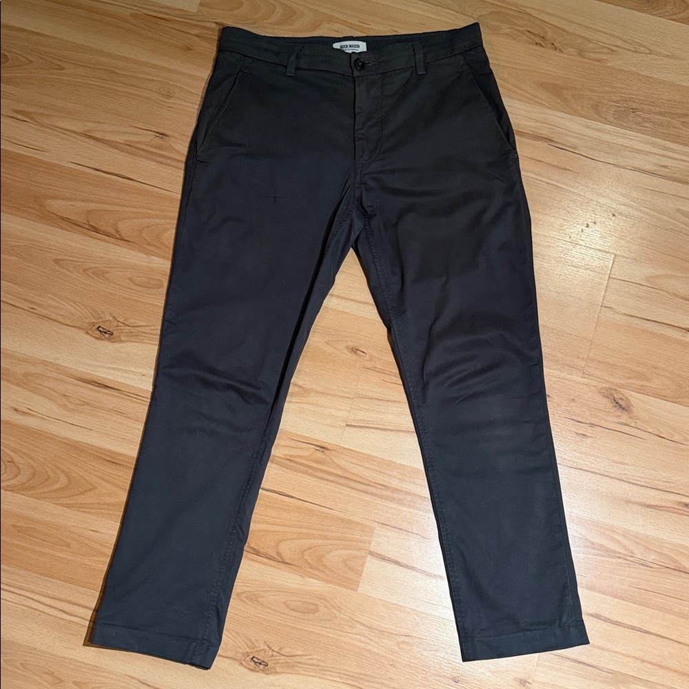 Buck Mason Men's Charcoal Chinos